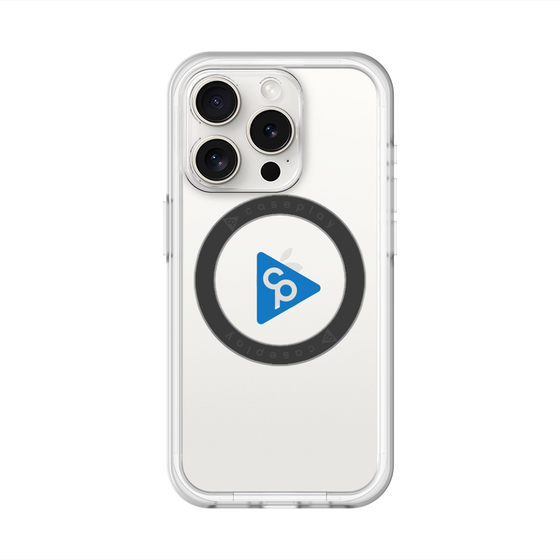 スリムプロテクションプレミアムケース with MagSafe［ オリジナル - caseplayロゴ - ブルー/C ］