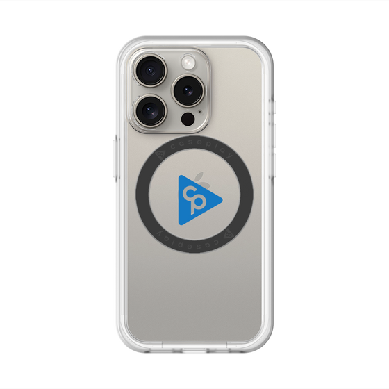 スリムプロテクションプレミアムケース with MagSafe［ オリジナル - caseplayロゴ - ブルー/C ］