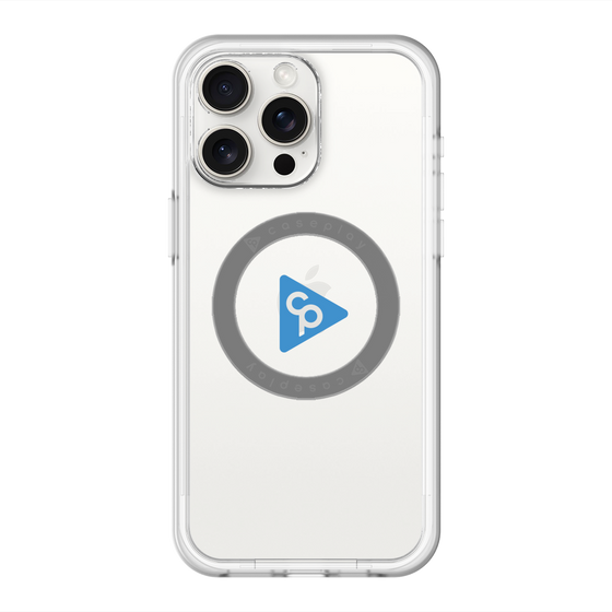 スリムプロテクションプレミアムケース with MagSafe［ オリジナル - caseplayロゴ - ブルー/C ］