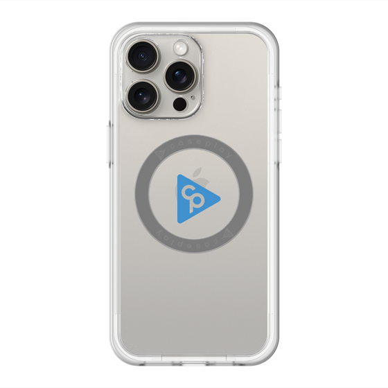 スリムプロテクションプレミアムケース with MagSafe［ オリジナル - caseplayロゴ - ブルー/C ］