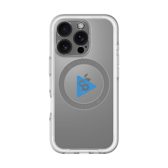 スリムプロテクションプレミアムケース with MagSafe［ オリジナル - caseplayロゴ - ブルー/C ］
