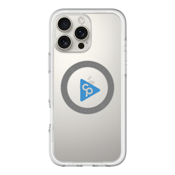 スリムプロテクションプレミアムケース with MagSafe［ オリジナル - caseplayロゴ - ブルー/C ］