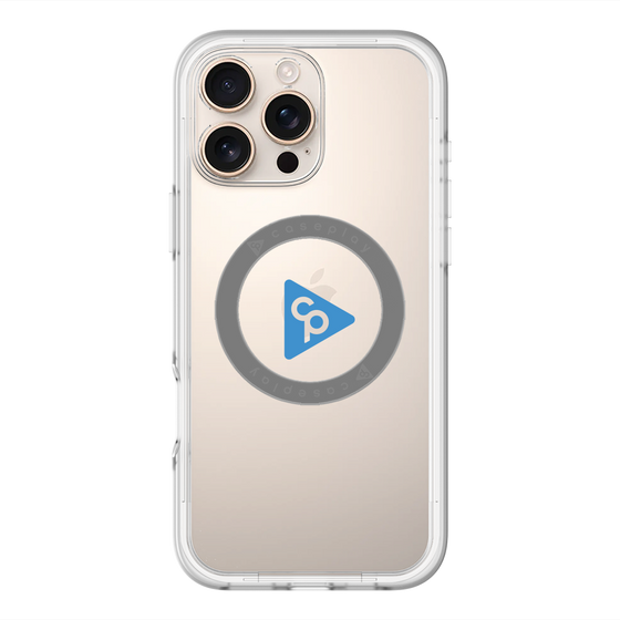 スリムプロテクションプレミアムケース with MagSafe［ オリジナル - caseplayロゴ - ブルー/C ］