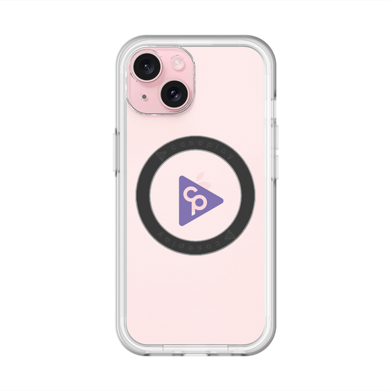 スリムプロテクションプレミアムケース with MagSafe［ オリジナル - caseplayロゴ - パープル/C ］