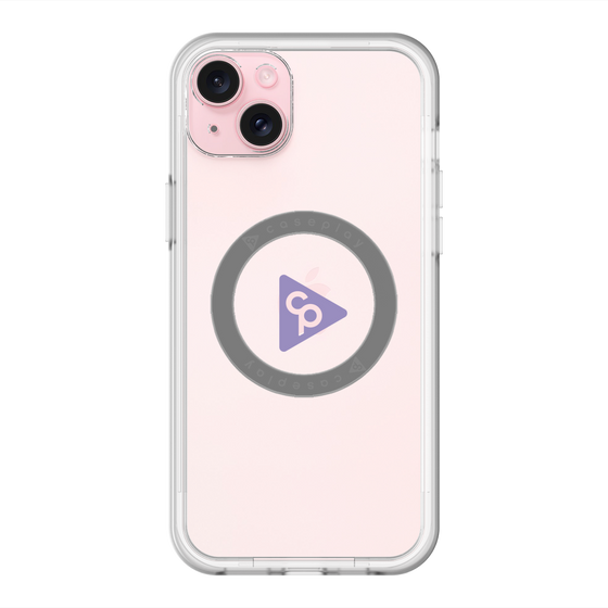 スリムプロテクションプレミアムケース with MagSafe［ オリジナル - caseplayロゴ - パープル/C ］