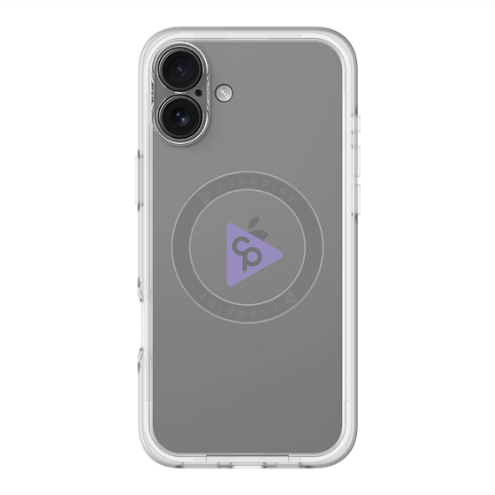 スリムプロテクションプレミアムケース with MagSafe［ オリジナル - caseplayロゴ - パープル/C ］