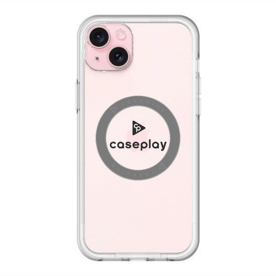 スリムプロテクションプレミアムケース with MagSafe［ オリジナル - caseplayロゴ - ブラック/D ］