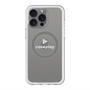 スリムプロテクションプレミアムケース with MagSafe［ オリジナル - caseplayロゴ - ホワイト/D ］