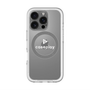 スリムプロテクションプレミアムケース with MagSafe［ オリジナル - caseplayロゴ - ホワイト/D ］