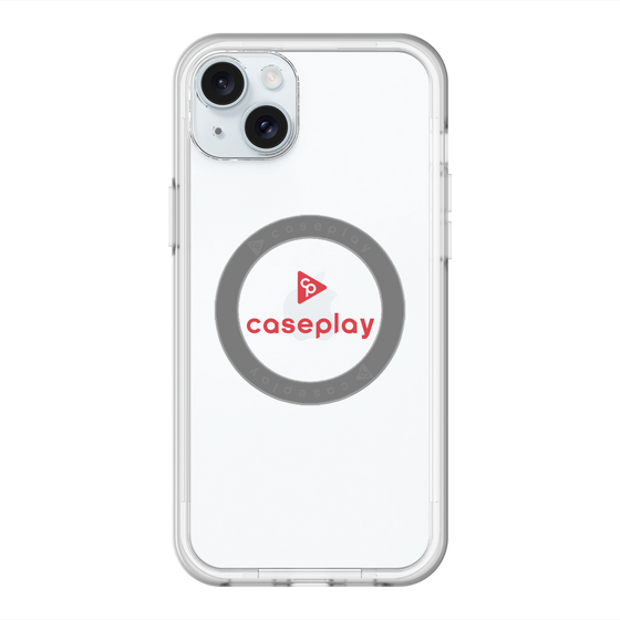 スリムプロテクションプレミアムケース with MagSafe［ オリジナル - caseplayロゴ - レッド/D ］