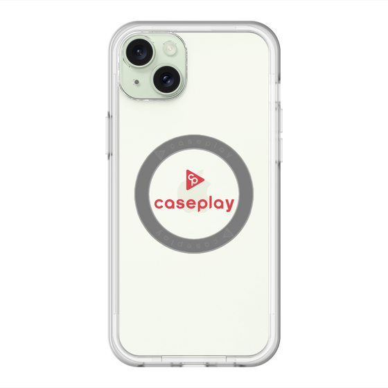 スリムプロテクションプレミアムケース with MagSafe［ オリジナル - caseplayロゴ - レッド/D ］