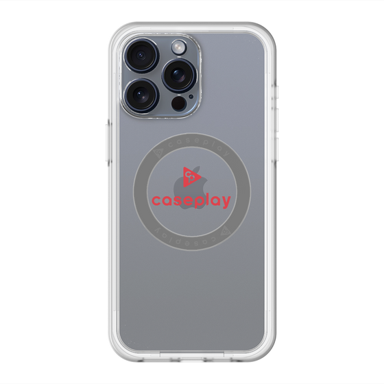 スリムプロテクションプレミアムケース with MagSafe［ オリジナル - caseplayロゴ - レッド/D ］