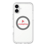 スリムプロテクションプレミアムケース with MagSafe［ オリジナル - caseplayロゴ - レッド/D ］