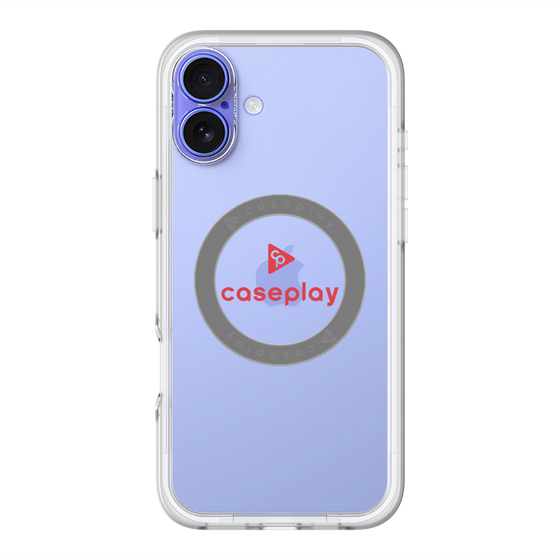 スリムプロテクションプレミアムケース with MagSafe［ オリジナル - caseplayロゴ - レッド/D ］