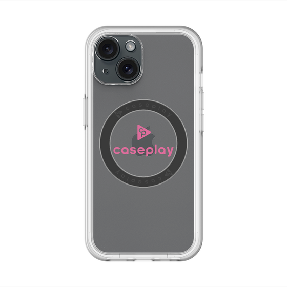 スリムプロテクションプレミアムケース with MagSafe［ オリジナル - caseplayロゴ - ピンク/D ］