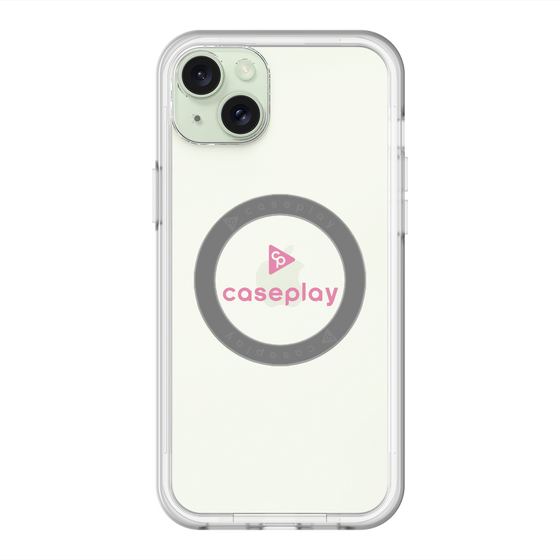 スリムプロテクションプレミアムケース with MagSafe［ オリジナル - caseplayロゴ - ピンク/D ］