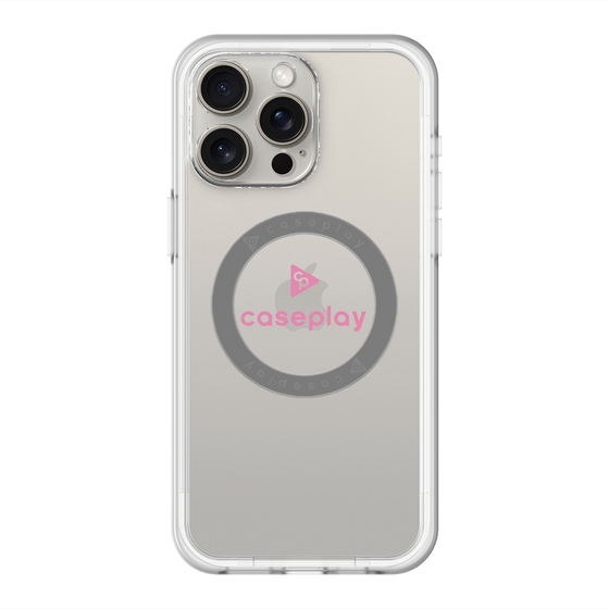 スリムプロテクションプレミアムケース with MagSafe［ オリジナル - caseplayロゴ - ピンク/D ］