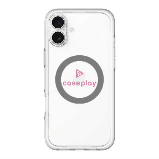 スリムプロテクションプレミアムケース with MagSafe［ オリジナル - caseplayロゴ - ピンク/D ］