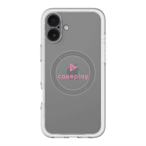 スリムプロテクションプレミアムケース with MagSafe［ オリジナル - caseplayロゴ - ピンク/D ］