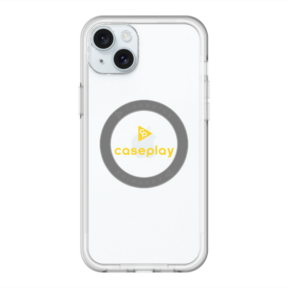 スリムプロテクションプレミアムケース with MagSafe［ オリジナル - caseplayロゴ - イエロー/D ］