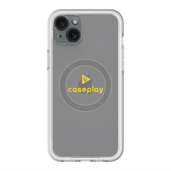 スリムプロテクションプレミアムケース with MagSafe［ オリジナル - caseplayロゴ - イエロー/D ］