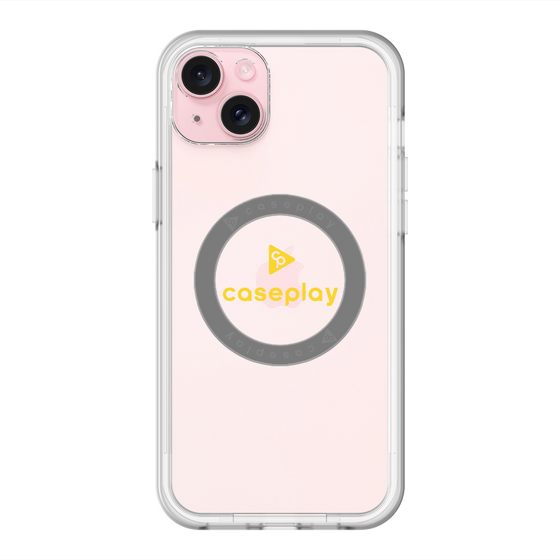 スリムプロテクションプレミアムケース with MagSafe［ オリジナル - caseplayロゴ - イエロー/D ］