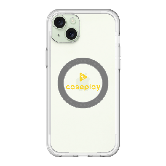 スリムプロテクションプレミアムケース with MagSafe［ オリジナル - caseplayロゴ - イエロー/D ］