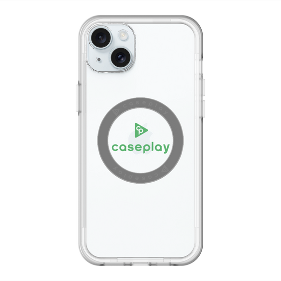 スリムプロテクションプレミアムケース with MagSafe［ オリジナル - caseplayロゴ - グリーン/D ］