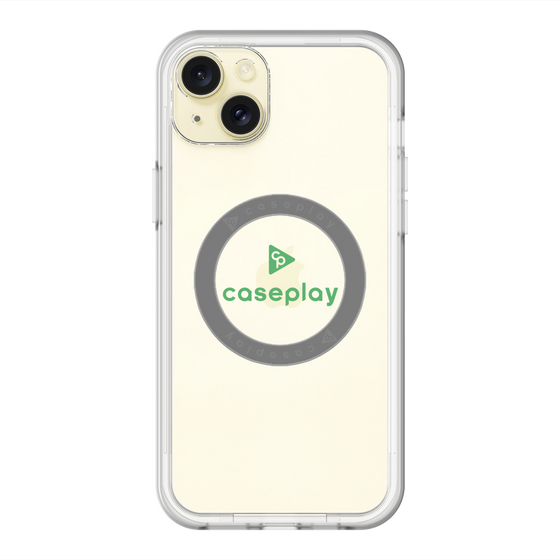 スリムプロテクションプレミアムケース with MagSafe［ オリジナル - caseplayロゴ - グリーン/D ］