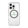 スリムプロテクションプレミアムケース with MagSafe［ オリジナル - caseplayロゴ - グリーン/D ］