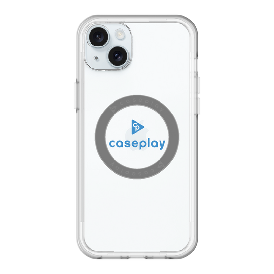 スリムプロテクションプレミアムケース with MagSafe［ オリジナル - caseplayロゴ - ブルー/D ］