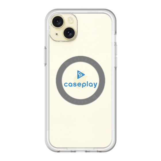 スリムプロテクションプレミアムケース with MagSafe［ オリジナル - caseplayロゴ - ブルー/D ］
