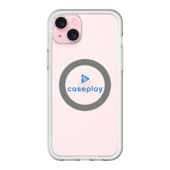 スリムプロテクションプレミアムケース with MagSafe［ オリジナル - caseplayロゴ - ブルー/D ］