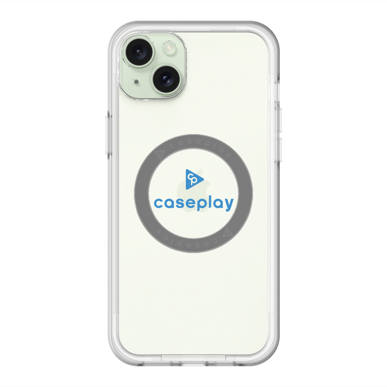 スリムプロテクションプレミアムケース with MagSafe［ オリジナル - caseplayロゴ - ブルー/D ］