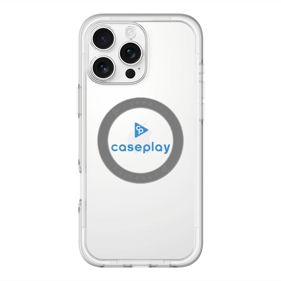 スリムプロテクションプレミアムケース with MagSafe［ オリジナル - caseplayロゴ - ブルー/D ］