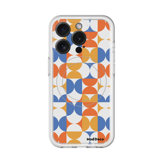 スリムプロテクションプレミアムケース with MagSafe［ Mod Deco - オリジナル - 幾何学模様/A ］