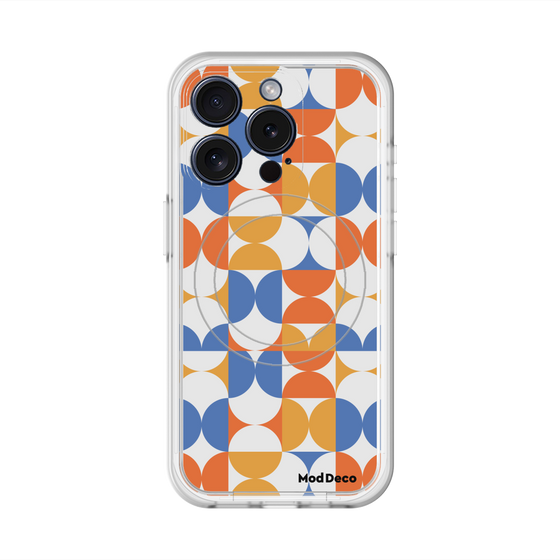 スリムプロテクションプレミアムケース with MagSafe［ Mod Deco - オリジナル - 幾何学模様/A ］