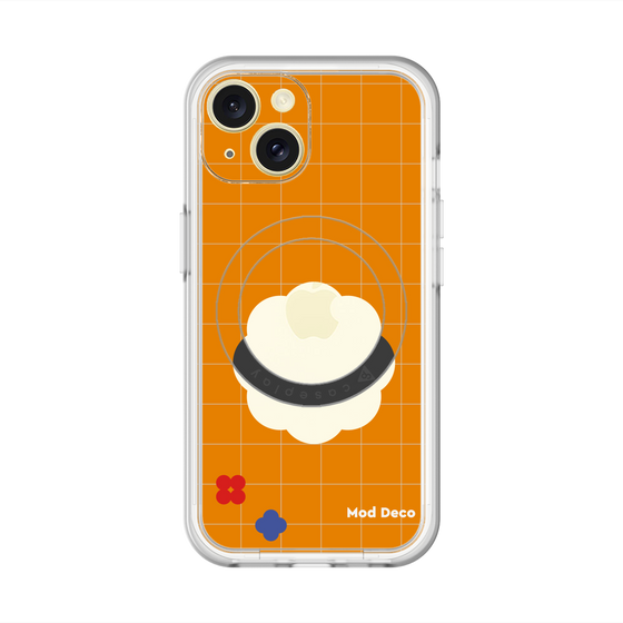 スリムプロテクションプレミアムケース with MagSafe［ Mod Deco - オリジナル - レトロオレンジ ］