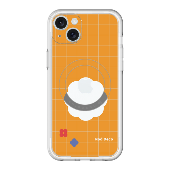 スリムプロテクションプレミアムケース with MagSafe［ Mod Deco - オリジナル - レトロオレンジ ］