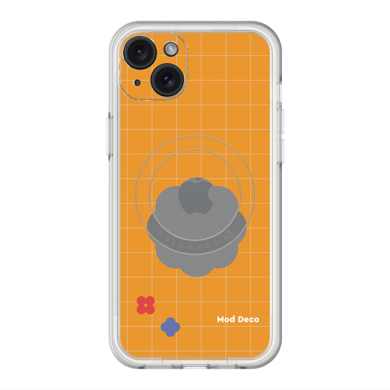 スリムプロテクションプレミアムケース with MagSafe［ Mod Deco - オリジナル - レトロオレンジ ］