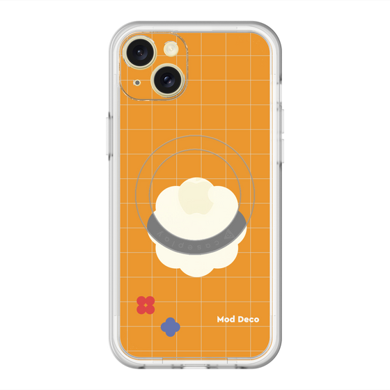 スリムプロテクションプレミアムケース with MagSafe［ Mod Deco - オリジナル - レトロオレンジ ］