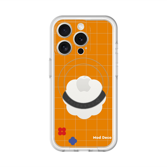 スリムプロテクションプレミアムケース with MagSafe［ Mod Deco - オリジナル - レトロオレンジ ］