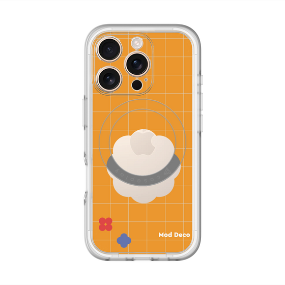 スリムプロテクションプレミアムケース with MagSafe［ Mod Deco - オリジナル - レトロオレンジ ］