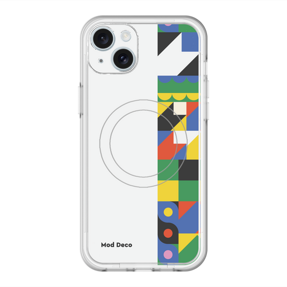スリムプロテクションプレミアムケース with MagSafe［ Mod Deco - オリジナル - 幾何学模様/B ］