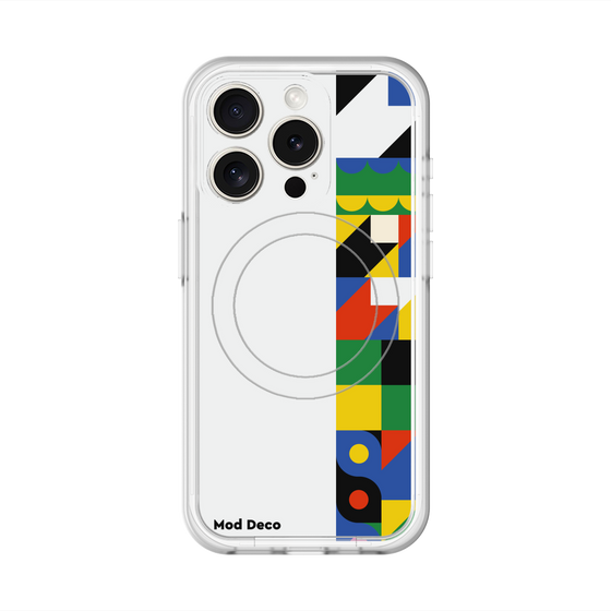 スリムプロテクションプレミアムケース with MagSafe［ Mod Deco - オリジナル - 幾何学模様/B ］