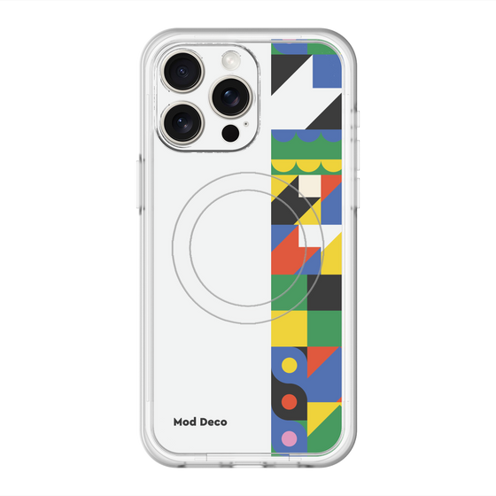 スリムプロテクションプレミアムケース with MagSafe［ Mod Deco - オリジナル - 幾何学模様/B ］