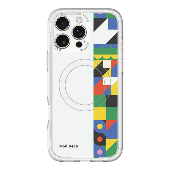 スリムプロテクションプレミアムケース with MagSafe［ Mod Deco - オリジナル - 幾何学模様/B ］
