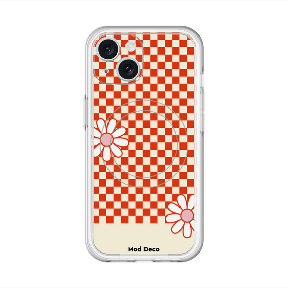スリムプロテクションプレミアムケース with MagSafe［ Mod Deco - オリジナル - レトロフラワー ］