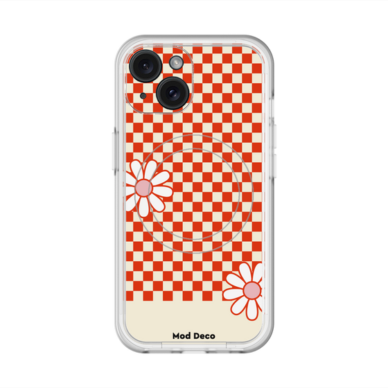 スリムプロテクションプレミアムケース with MagSafe［ Mod Deco - オリジナル - レトロフラワー ］