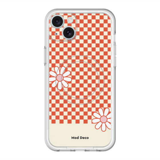 スリムプロテクションプレミアムケース with MagSafe［ Mod Deco - オリジナル - レトロフラワー ］